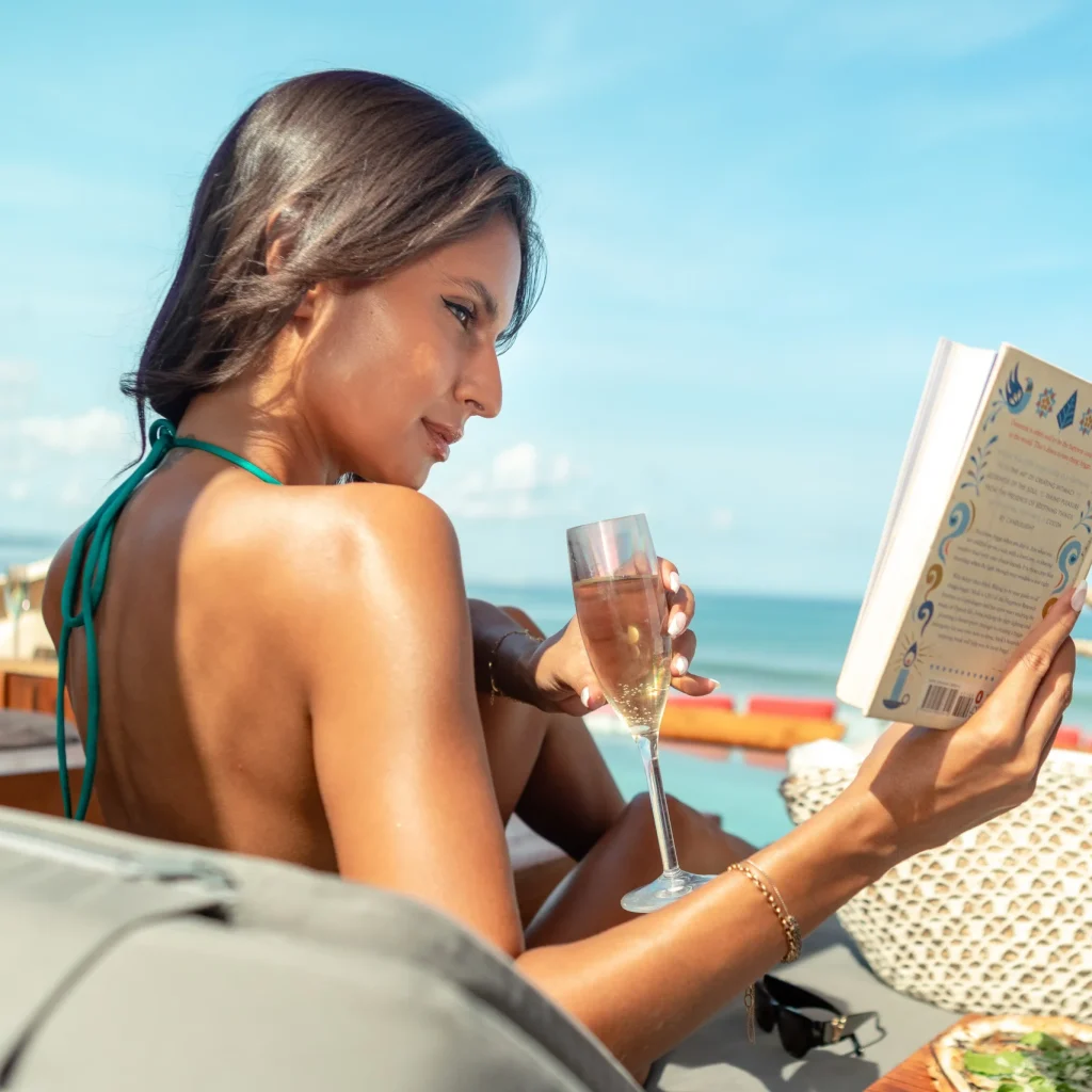 Laid-back beach club in Seminyak. Perfect for slow morning. 